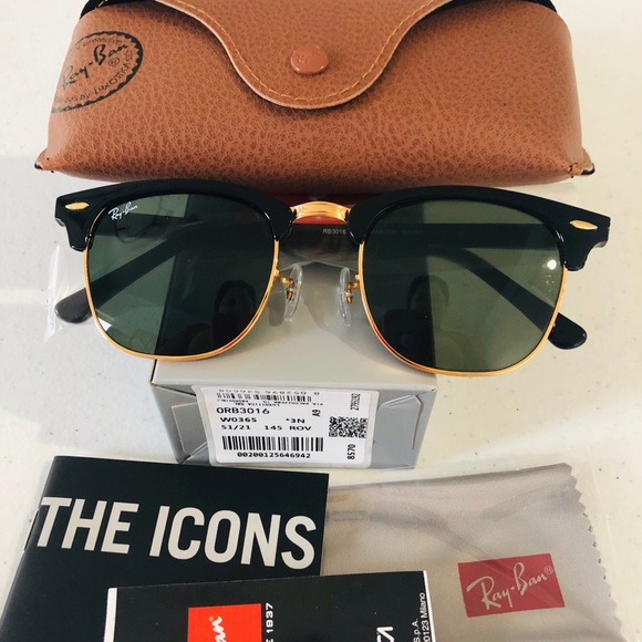 ray ban clubmaster 51mm black